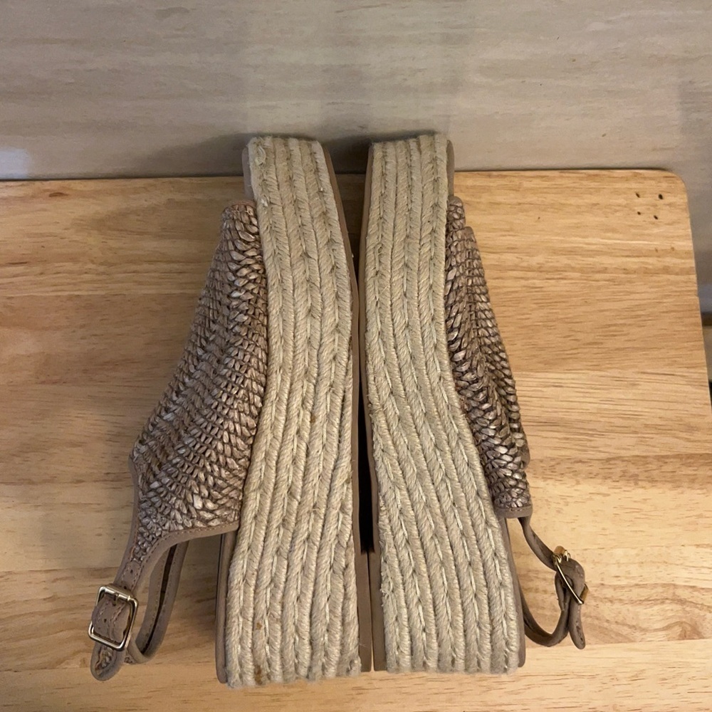 Steven By Steve Madden Courage Espadrille wedge Sandal Woven Raffia Material - Picture 8 of 13
